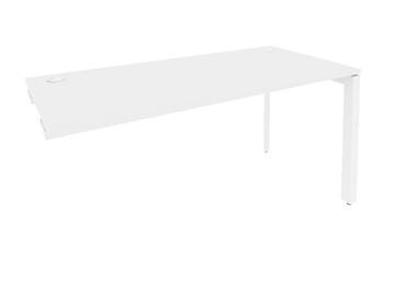 Стол приставка O.MP-SPR-4.7 Белый/Белый бриллиант в Когалыме