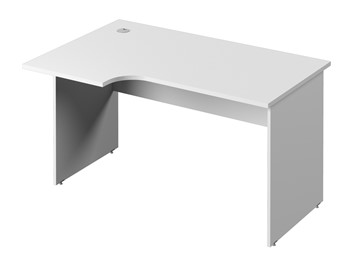 Письменный стол С-34 левый, цвет Белый в Лангепасе
