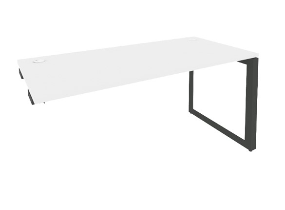 Стол приставка O.MO-SPR-4.8 Антрацит/Белый бриллиант в Урае - изображение
