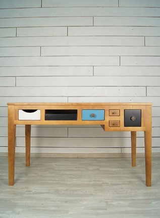 Стол Aquarelle Birch с 6 ящиками (RE-12ETG/4) в Когалыме - изображение