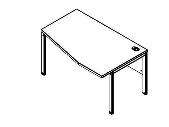 Письменный стол XMCT 149R, правый, 1400х900х750 в Когалыме - изображение