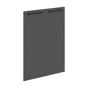 Дверь для шкафчика средняя MORRIS TREND Антрацит/Кария Пальмира MMD 42-2 (844х1132х18) в Нижневартовске