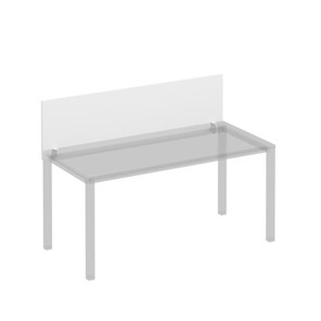 Экран для стола 160 на белом каркасе с кронштейнами Комфорт КФ, белый премиум (160x45x1.8) К.Б 843 в Урае