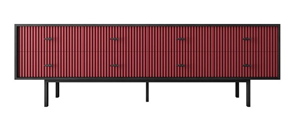 Комод с ящиками Emerson (EM03/red/L) в Когалыме - изображение