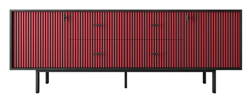 Комод с дверцами и ящиками Emerson (EM19/red/L) в Радужном