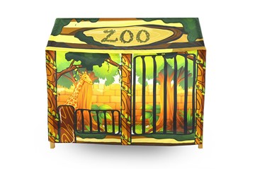 Игровая накидка для кровати-домика Svogen «Зоопарк» в Лангепасе