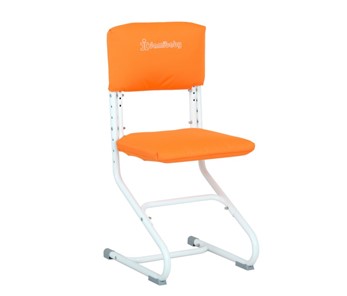 Комплект чехлов на спинку и сиденье стула СУТ.01.040-01 Оранжевый, Замша в Сургуте