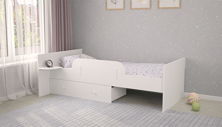 Набор деталей для кровати POLINI Kids French/Ameli 900 Белый в Сургуте - изображение 3