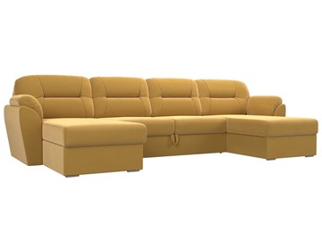 П-образный диван Бостон, Желтый (микровельвет) в Нижневартовске