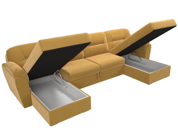 П-образный диван Бостон, Желтый (микровельвет) в Когалыме - изображение 7