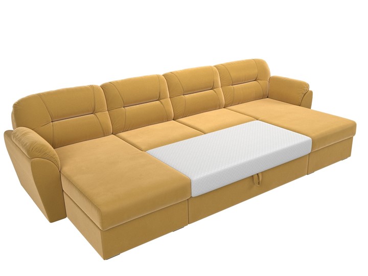П-образный диван Бостон, Желтый (микровельвет) в Советском - изображение 8
