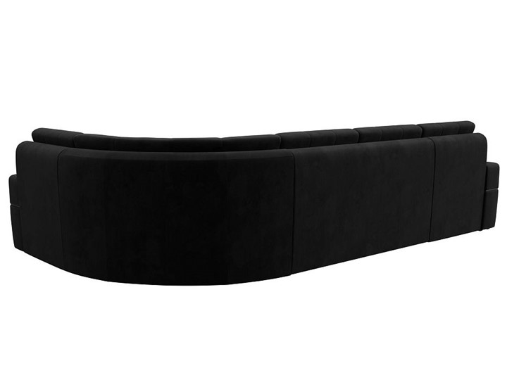 П-образный диван Лига-035, Черный (велюр) в Когалыме - изображение 6