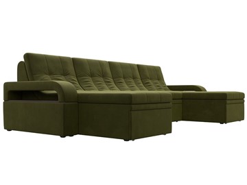 П-образный диван Лига-035 мини, Зеленый (микровельвет) в Урае - предосмотр 5