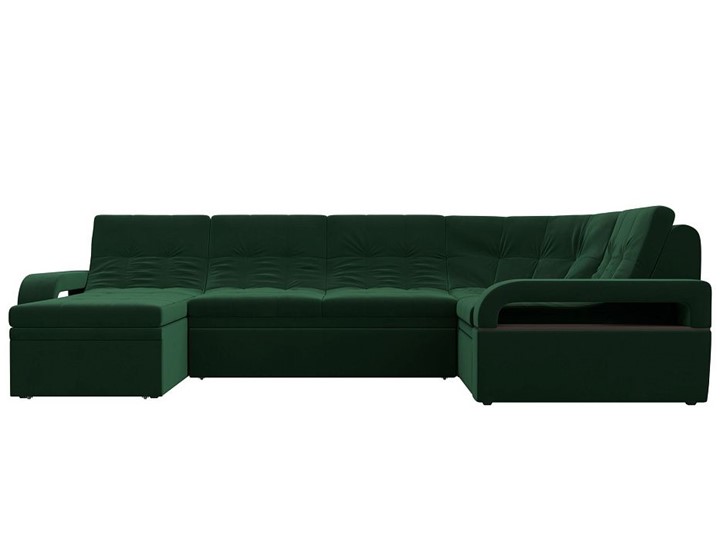 Диван П-образный Лига-035, Зеленый (велюр) в Когалыме - изображение 3