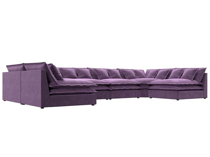 Большой П-образный диван Лига-040, Сиреневый (микровельвет) в Когалыме - изображение 2