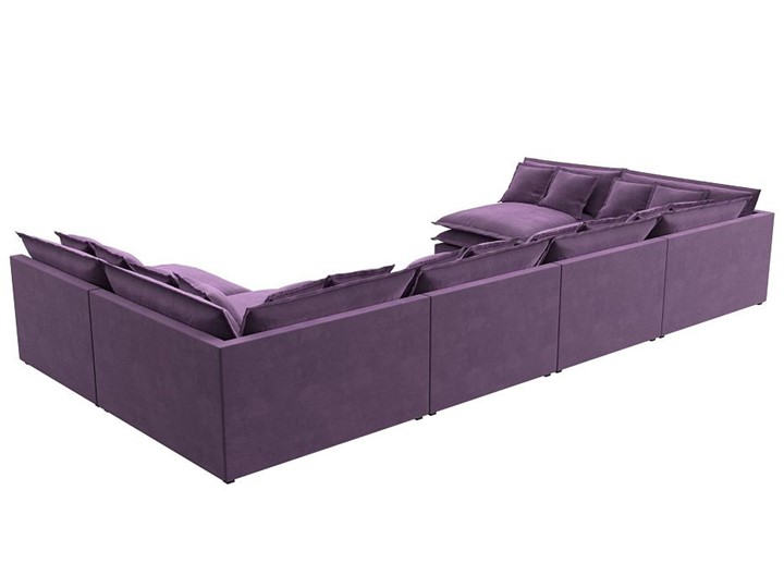 Большой П-образный диван Лига-040, Сиреневый (микровельвет) в Когалыме - изображение 5