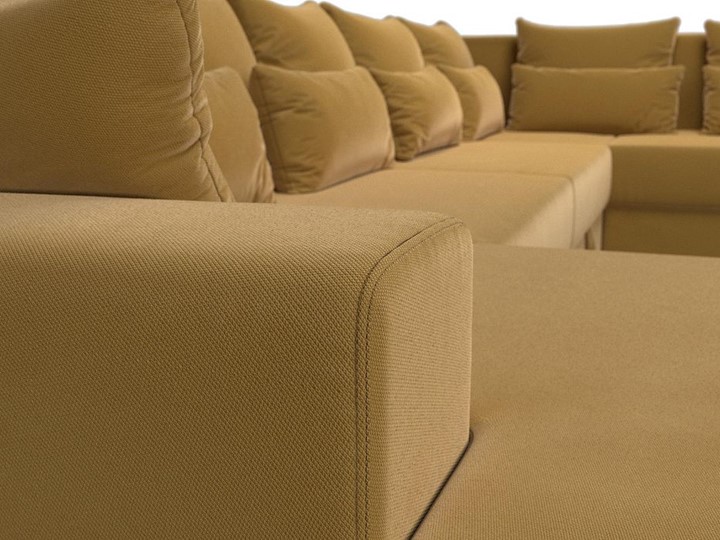П-образный диван Майами, Желтый (Микровельвет) НПБ в Когалыме - изображение 8