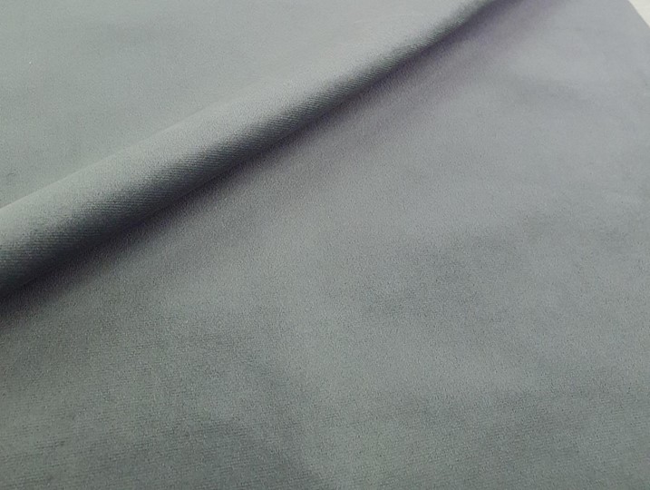 Большой П-образный диван Монреаль, Серый\Черный (Велюр\Экокожа) в Когалыме - изображение 6