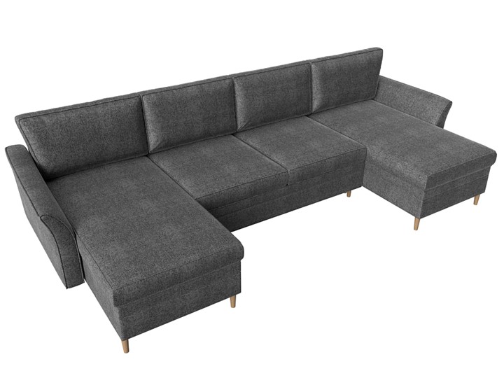 П-образный диван София, Серый (Рогожка) в Урае - изображение 4