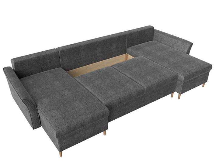 П-образный диван София, Серый (Рогожка) в Урае - изображение 5