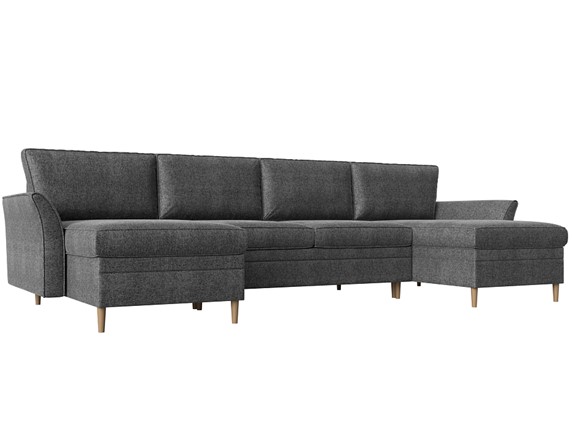 П-образный диван София, Серый (Рогожка) в Урае - изображение