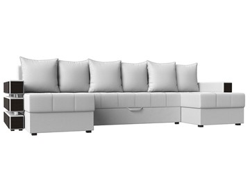 П-образный диван Венеция боннель, Белый (Экокожа) в Нижневартовске