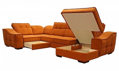 Угловой диван N-11-M (П1+ПС+УС+Д2+Д5+П1) в Пыть-Яхе - изображение 1