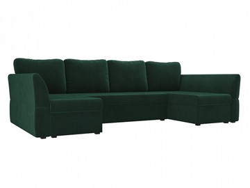 П-образный диван Гесен, Зеленый (Велюр) в Нижневартовске
