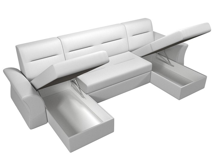 П-образный диван Клайд, Белый (Экокожа) в Когалыме - изображение 2