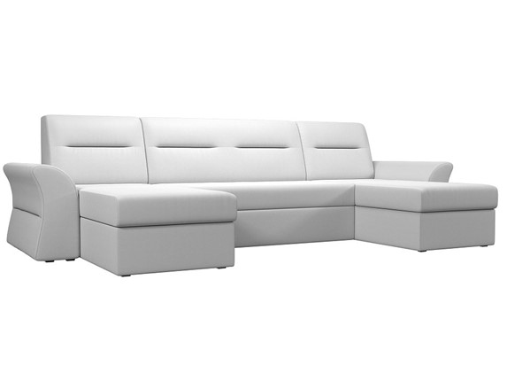 П-образный диван Клайд, Белый (Экокожа) в Когалыме - изображение