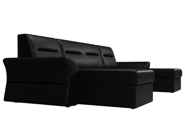 Большой П-образный диван Клайд, Черный (Экокожа) в Когалыме - предосмотр 6