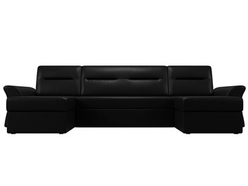 Большой П-образный диван Клайд, Черный (Экокожа) в Когалыме - предосмотр 7