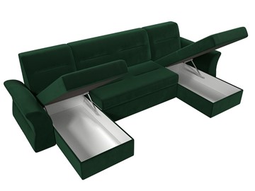 П-образный диван Клайд, Зеленый (Велюр) в Урае - предосмотр 2