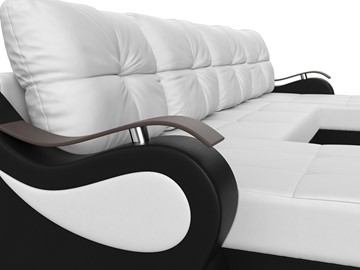 П-образный диван Меркурий П, Белый/черный (экокожа) в Радужном - предосмотр 3
