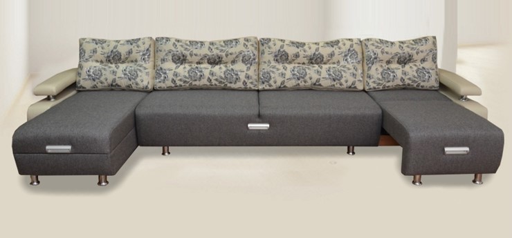 П-образный диван Престиж-15 микс в Нефтеюганске - изображение 1
