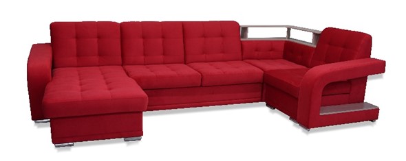 П-образный диван Соня-17 с полкой в Радужном - изображение
