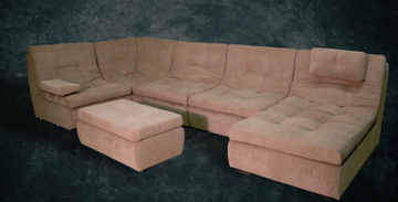 П-образный диван Премьер со столом-пуфом в Нижневартовске - предосмотр