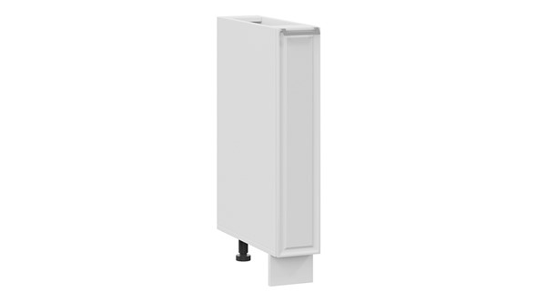 Шкаф напольный с выдвижной корзиной Белладжио 1Н15К (Белый, Фон белый) в Сургуте - изображение
