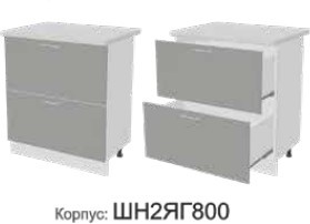 Кухонная тумба Монако Фасад ШН2ЯГ800/Корпус ШН2ЯГ800 в Ханты-Мансийске