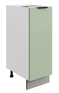 Кухонная тумба Стоун L300 (1 дв.гл.) (белый/полынь софттач) в Лангепасе