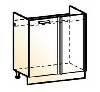 Шкаф рабочий под мойку угловой Стоун L800 (1 дв. гл.) в Сургуте