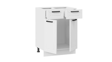 Кухонная тумба с ящиками Лорас 1Н6Я1 (Белый/Холст белый) в Лангепасе - предосмотр 1