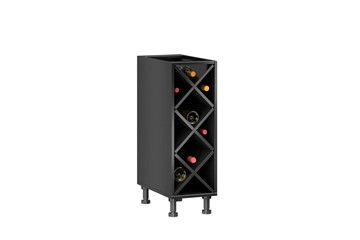 Тумба кухонная винная Мокка ЛД 270.070, цвет черный в Лангепасе