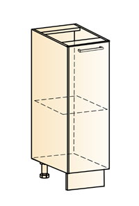 Кухонная тумба Яна L200 (1 дв. гл.) в Лангепасе