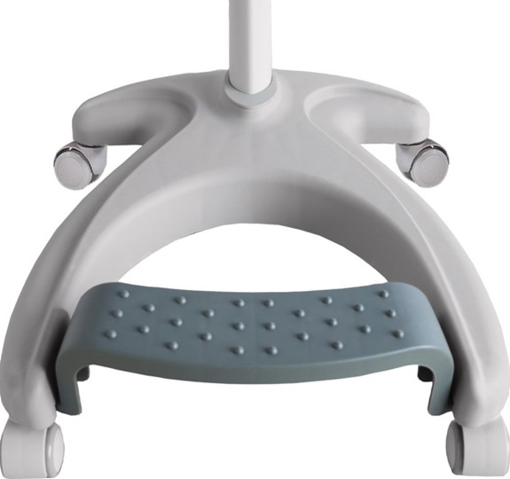 Детский стул FunDesk Cielo Grey с подставкой для ног (чехол в подарок) ткань голубая в Нижневартовске - изображение 2