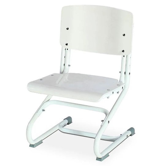 Регулируемый детский стул СУТ 01-01, Белый в Радужном - изображение 1