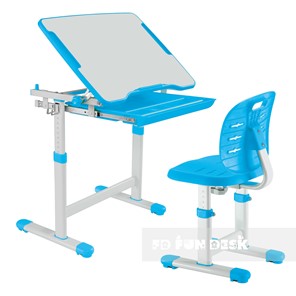 Растущий стол и стул Piccolino III Blue в Нягани