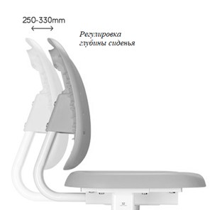 Парта растущая + стул Piccolino III Grey в Радужном - предосмотр 1