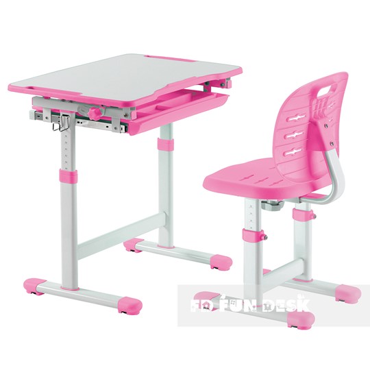 Парта растущая + стул Piccolino III Pink в Урае - изображение 1