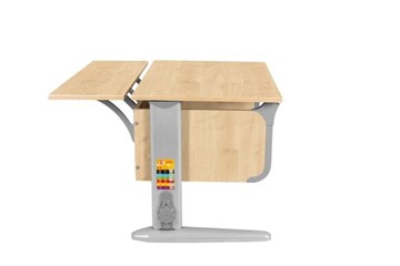 Детский стол-трансформер 6/75 (СУТ.48) + Polka_z 6/750 Клен-Танзай/серый/серый в Нефтеюганске
